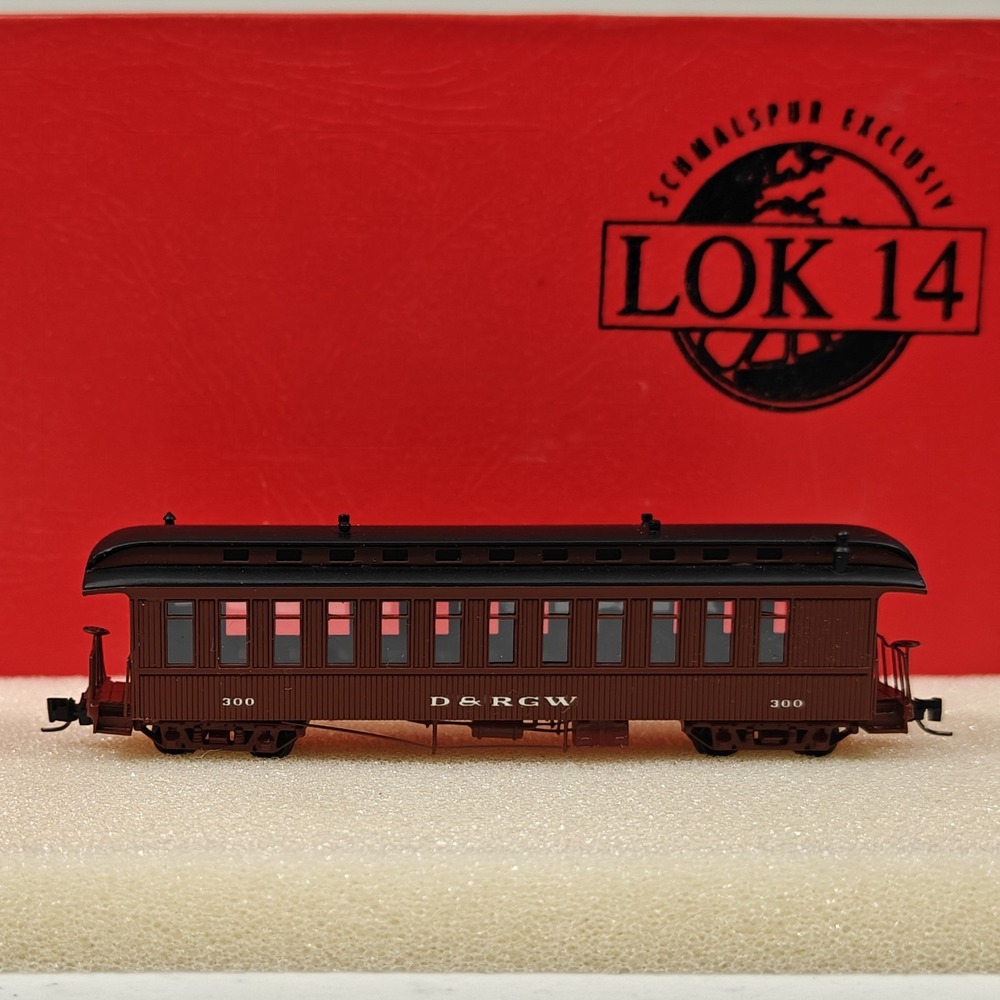Lok 14 27005 D&RGW Coach #300 Denver & Rio Grande Western Nn3 Scale Brass READ